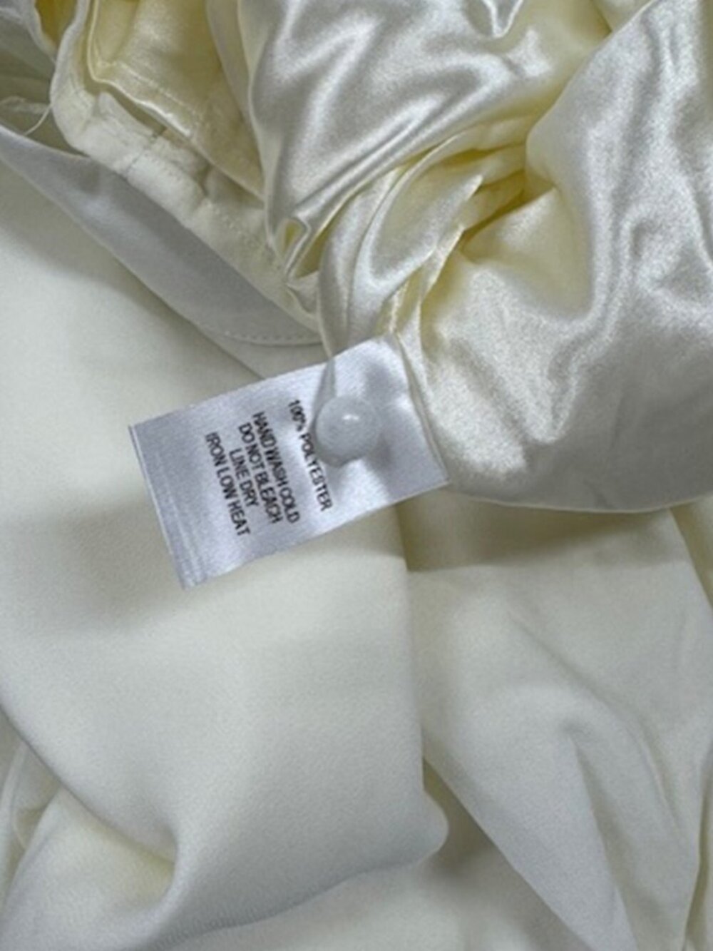 Lulus Major Inspo Cream Ruched Long Sleeve Mini Dress​ NWT - Picture 8 of 9